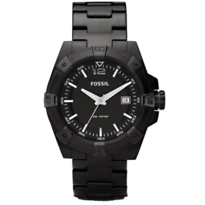 Watch strap Fossil AM4234 Stainless steel Black 22mm
